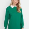 Trendyol Sweatshirt - Green - Regular fit