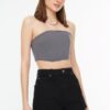 Trendyol Tassel Detail High Waist Denim Shorts in Black