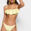 Trendyol Tie csíkos magas szárú bikini alsók