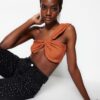 Trendyol Tile Crop Knitted Textured Bustier