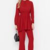 Trendyol Two-Piece Set - Red - Regular fit