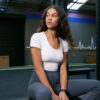 Trendyol White 2 Layer Padded Sports Bra Crop Knitted Sports Top/Blouse