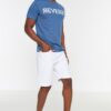 Trendyol White Men Regular Fit Shorts & Bermuda