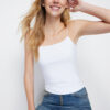 Trendyol White Strap Regular Stretch Knitted Undershirt