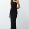 Trendyol Woven Long Evening Dress with Black Accessories
