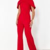 Trendyol Woven Stylish Jumpsuit with Red Cape Detail
