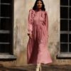 Trendyol X AI Dusty Rose Pleated Dress