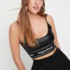 Trendyol X Sagaza Studio Black Részletes bustier