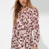Trendyol X Sagaza Studio Multicolored Leopard Print Knit Skirt