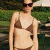 Trendyol X Zeynep Tosun Brown Accessory Detailed Accessory Bikini Set