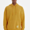 Trendyol Yellow Oversize/Wide Cut Hooded Fleece Inside/Warm Sweatshirt