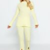Trendyol Yellow Slit Knitwear Two Piece Set