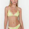 Trendyol Yellow Tie-Dye Patterned Bikini Bottoms