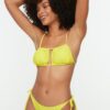Trendyol Yellow Tied Bikini Set