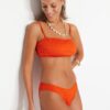 Trendyol csempe V-Cut bikini alsók normál lábakkal