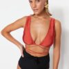 Trendyol csempe háromszög bikini felső