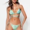 Trendyol etnikai mintás kiegészítők normál lábú bikini alsó