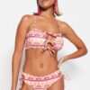Trendyol etnikai mintás kötött normál lábú bikini alsó