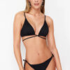 Trendyol fekete háromszög bikini felső