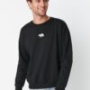 Trendyol férfi oversize/wide-fit legénységi nyakú állathímző polár pulóver