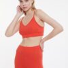 Trendyol narancs camisole kötött pizsama szett