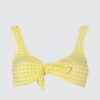 Trendyol sárga texturált bikini felső