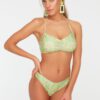 Trendyol virágmintás Halter Detail Bikini felső