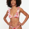 Trendyol virágmintás bikini alsó