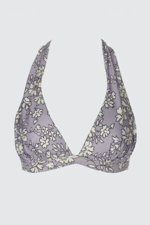 Trendyol virágmintás nyak nyakkendő bikini felső