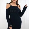 Tres Chic Dress Navy Blue