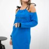 Tres Chic Dress Purple-Blue