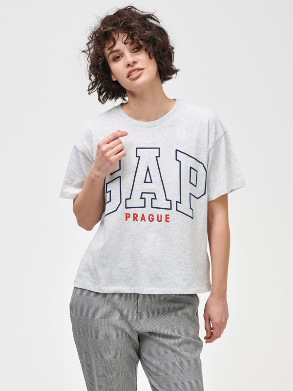 Tričko GAP Logo Prága könnyű rövid ujjú póló