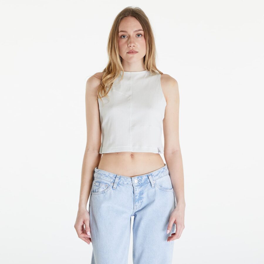 Trikó Calvin Klein Jeans Seaming Rib Tank Top Icicle XS-alacsony-ár