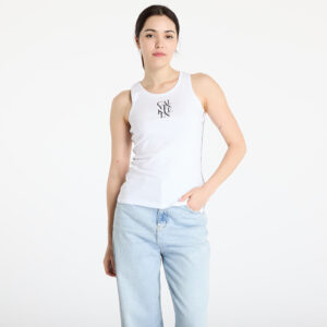 Trikó Calvin Klein Jeans Sl Cotton Rib Solid Tank Top White S-alacsony-ár