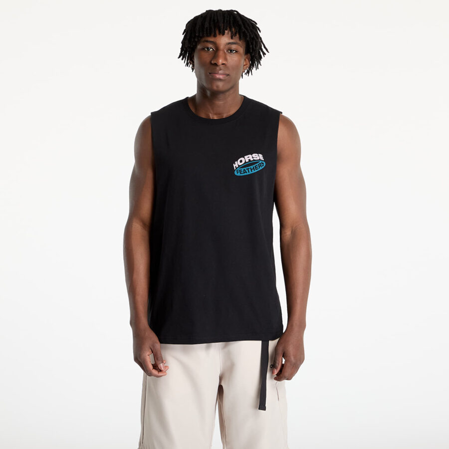 Trikó Horsefeathers Orbit Tank Black S-alacsony-ár