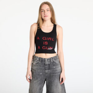Trikó PLEASURES Girl Is A Gun Tank Top Black M-alacsony-ár
