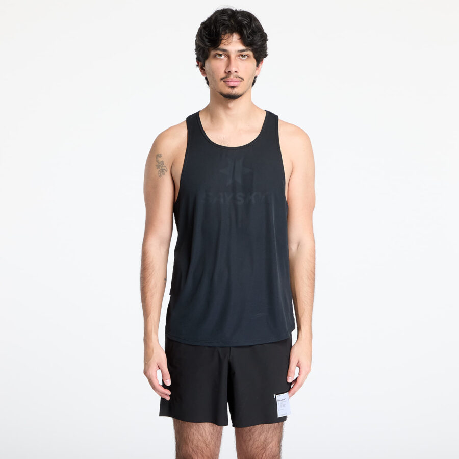 Trikó SAYSKY Logo Flow Singlet Top Black M-alacsony-ár