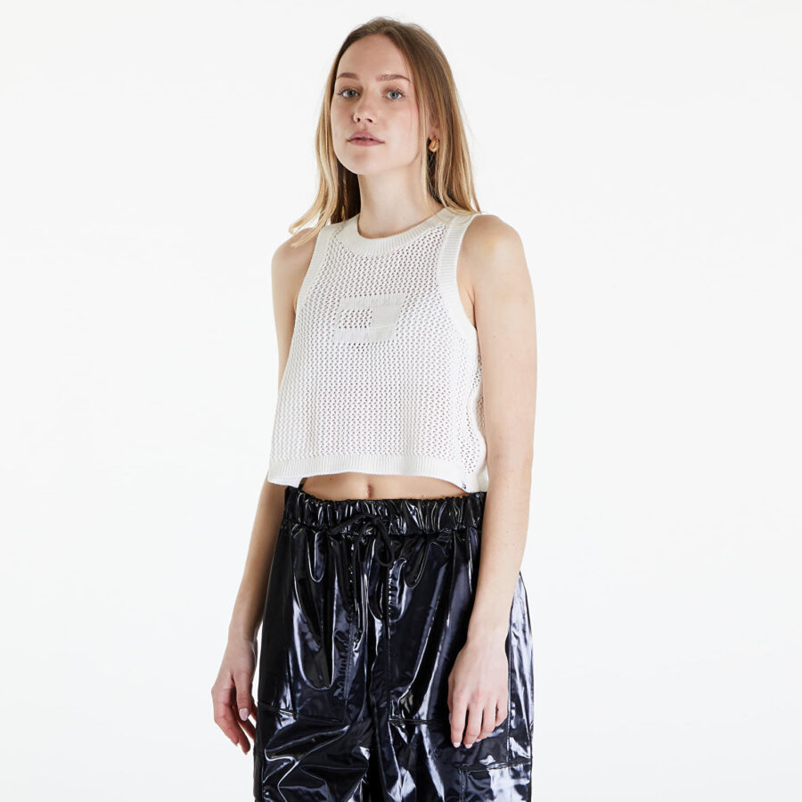 Trikó Tommy Jeans Open Stitch Flag Tank Top Ancient White M-alacsony-ár