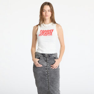 Trikó Tommy Jeans Slim Sh Tj Bubble Tee White XS-alacsony-ár