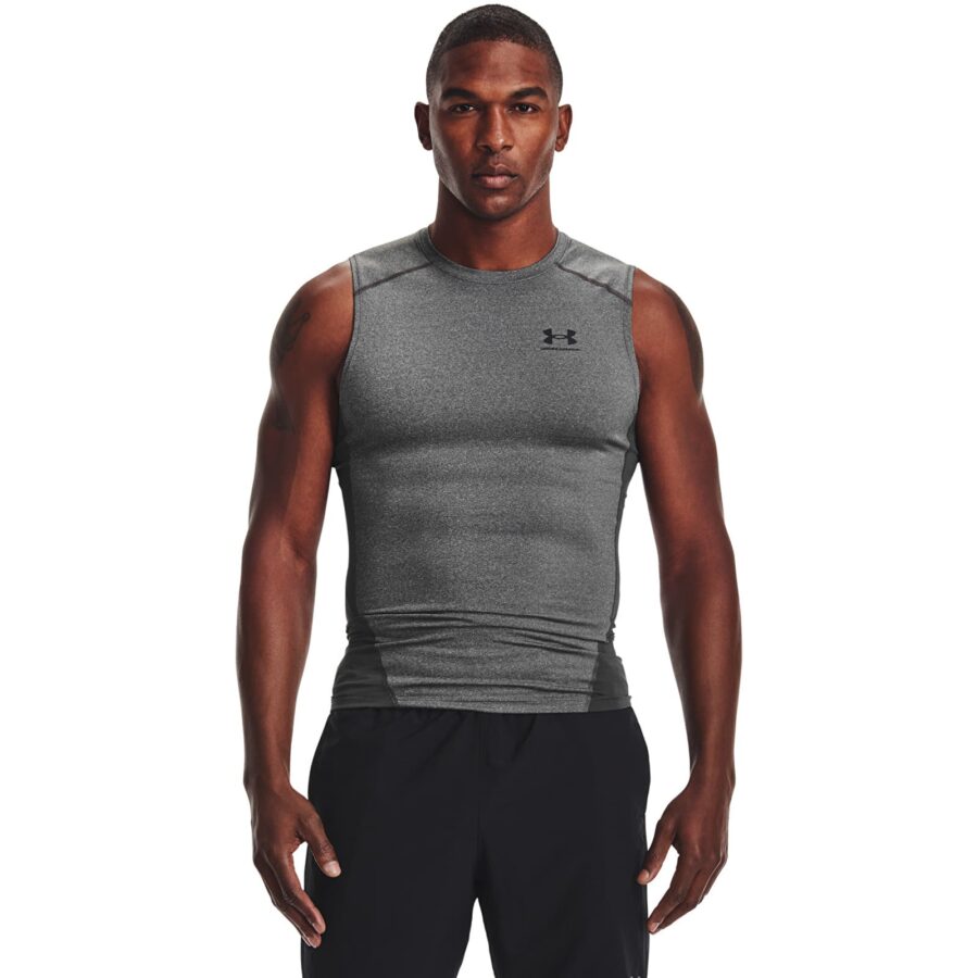 Trikó Under Armour Hg Armour Comp Sl Carbon Heather/ Black S-alacsony-ár