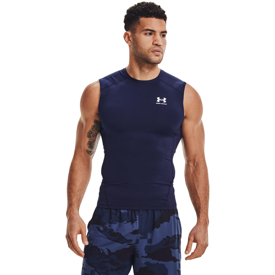 Trikó Under Armour Hg Armour Comp Sl Midnight Navy/ White S-alacsony-ár