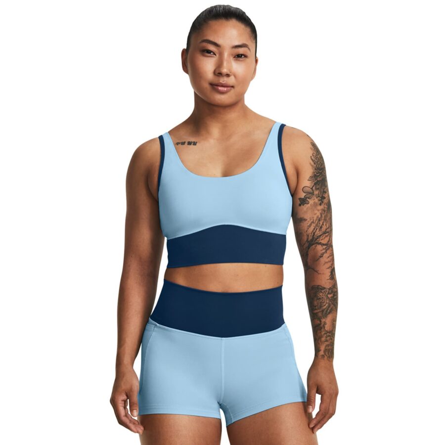 Trikó Under Armour Meridian Fitted Crop Tank Blue XS-alacsony-ár