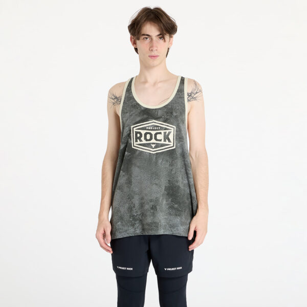 Trikó Under Armour Project Rock Racer Tank Tools Top Clay Green/ Silt S-alacsony-ár
