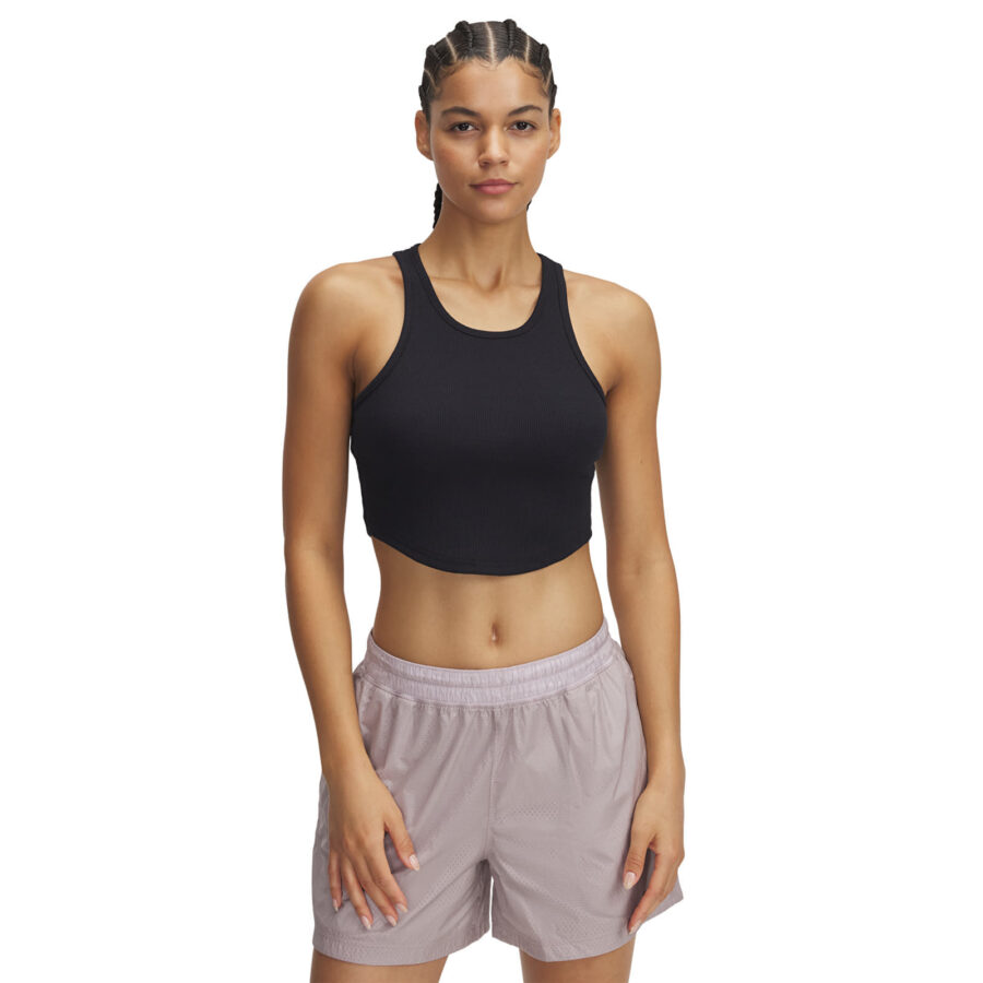 Trikó Under Armour Rival Rib Tank Black/ White XS-alacsony-ár