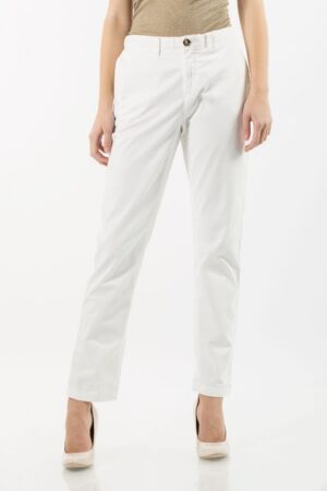 Trousers - TOMMY HILFIGER NEW JANET C1 RW CHINO GMD white