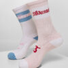 Trust Wanted Socks 2-Pack Light Pink/White