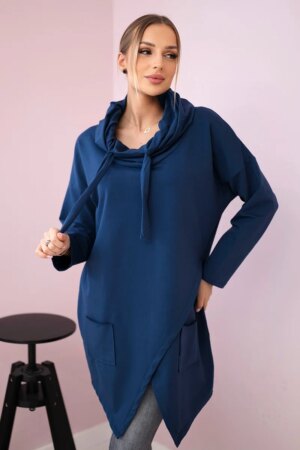 Tunic with clutch front Oversize jeans