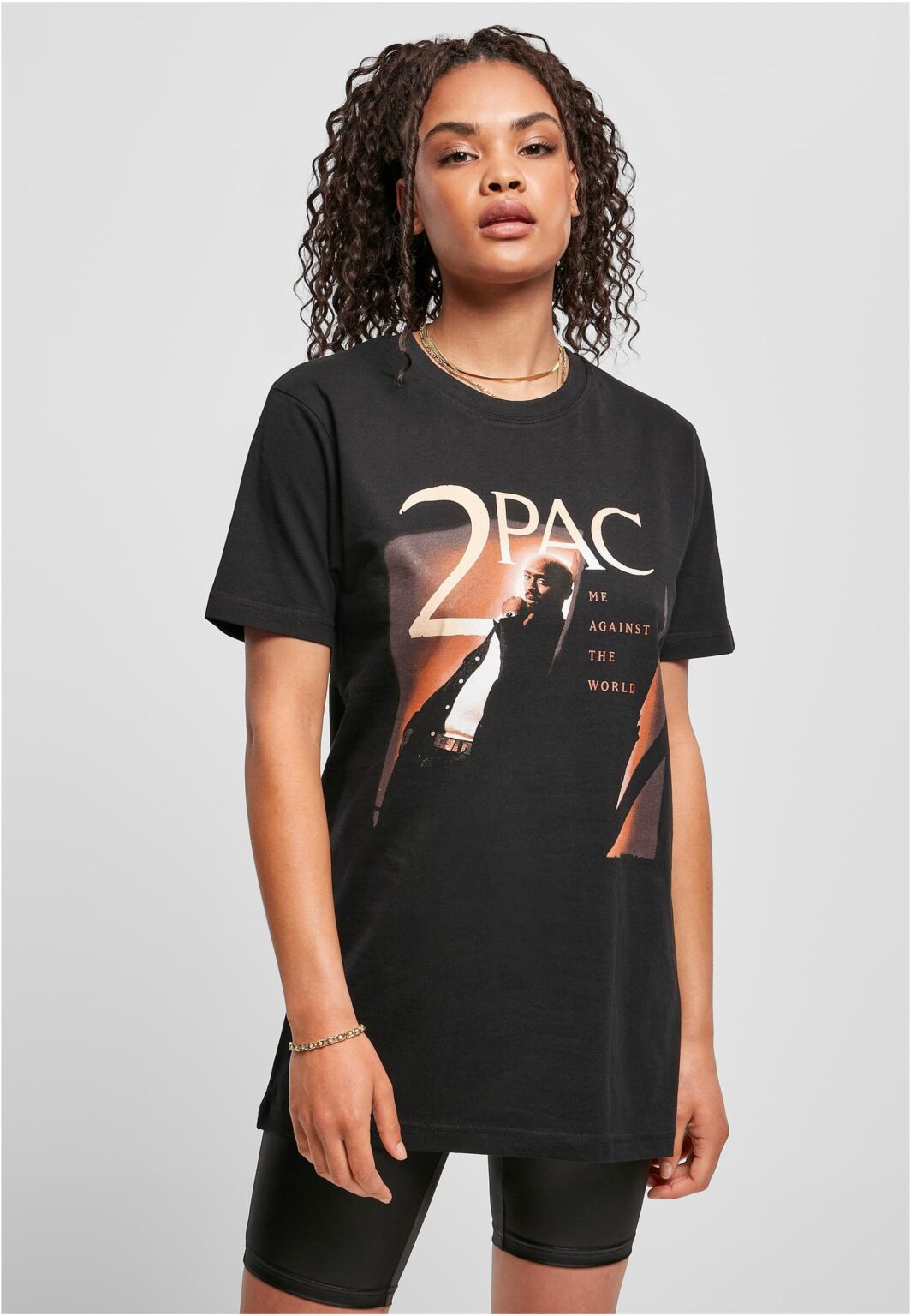 Tupac Me Against The World Cover Tee Women's T-Shirt Black