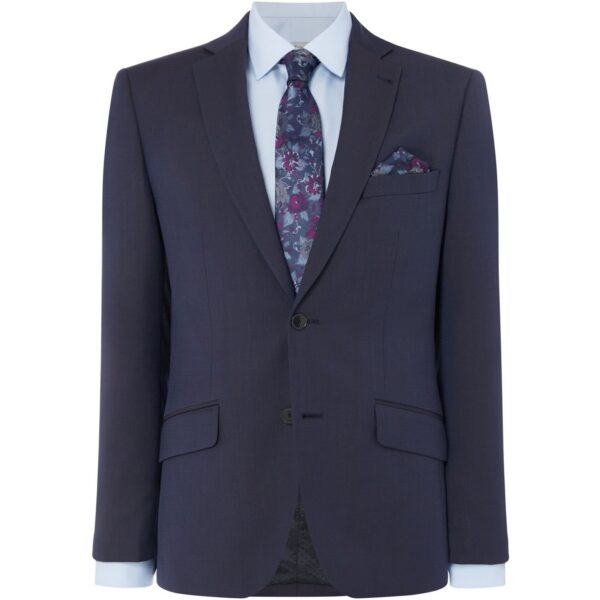Turner és Sanderson Sanders Slim Fit csavart Twill Suit Jacket
