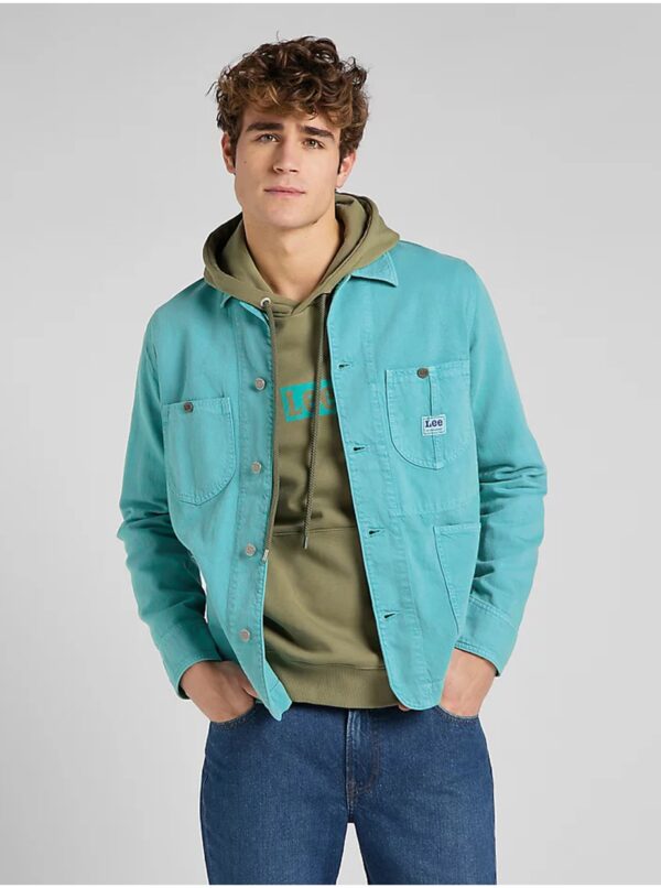 Turquoise Men's Lightweight Shirt Jacket Lee - Men